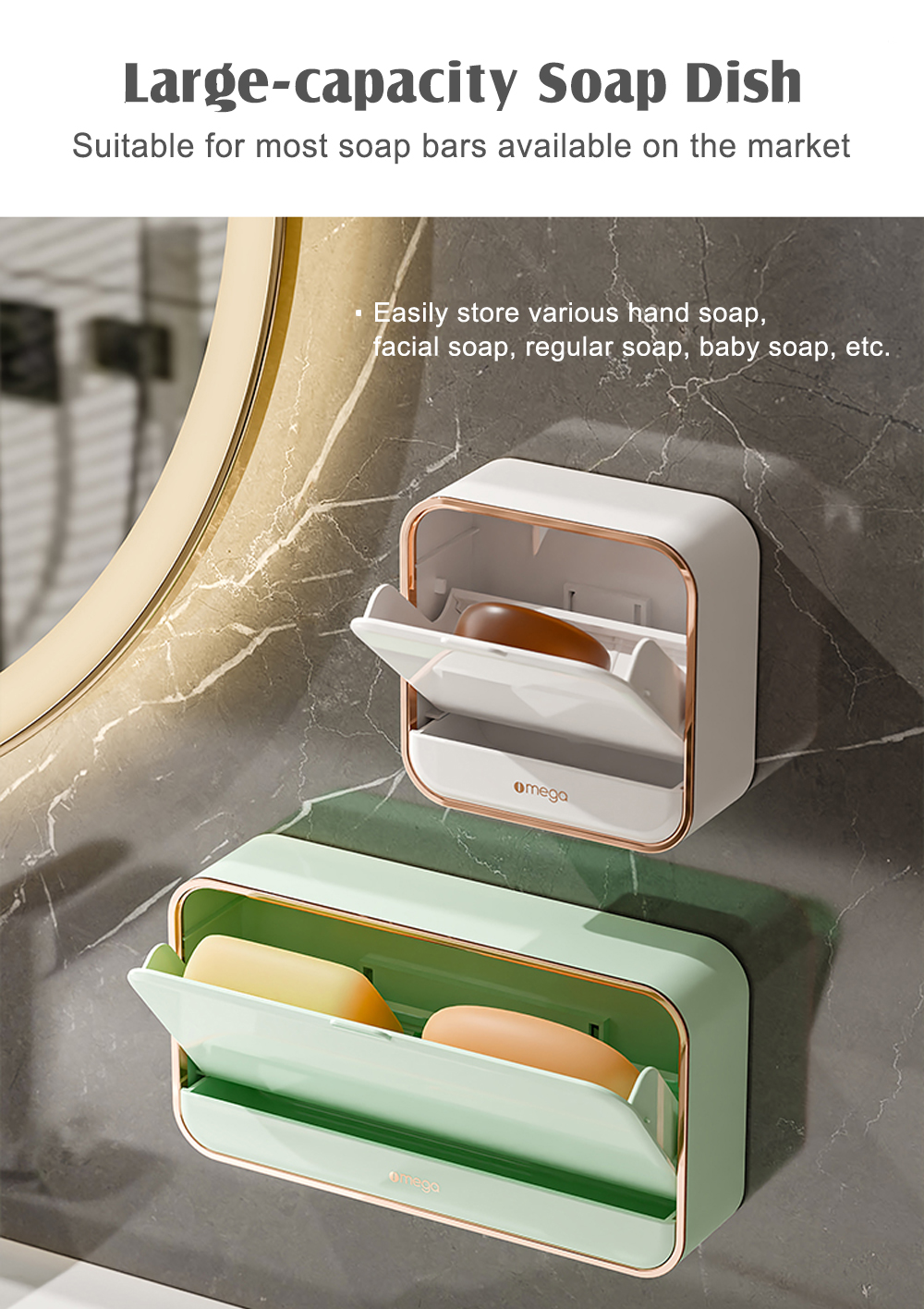Light Luxury Wall-mounted Soap-3
